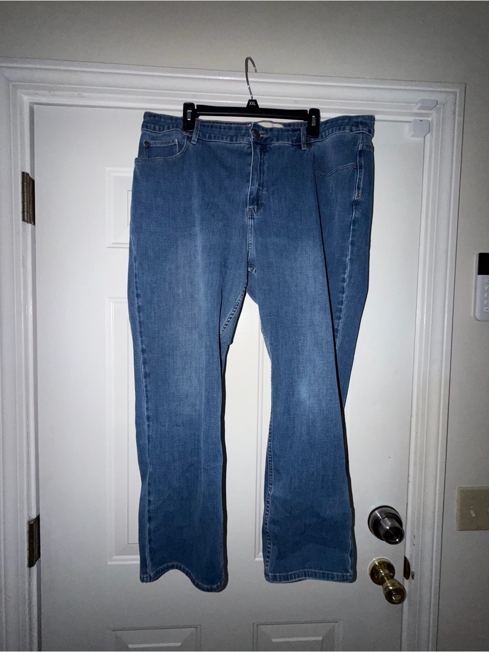 Soft Surroundings Classic High Rise Blue Straight-Leg Jeans. Sz 20